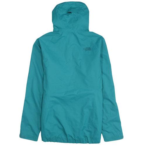 The North Face Women's Green Waterproof Hooded Rain Jacket M