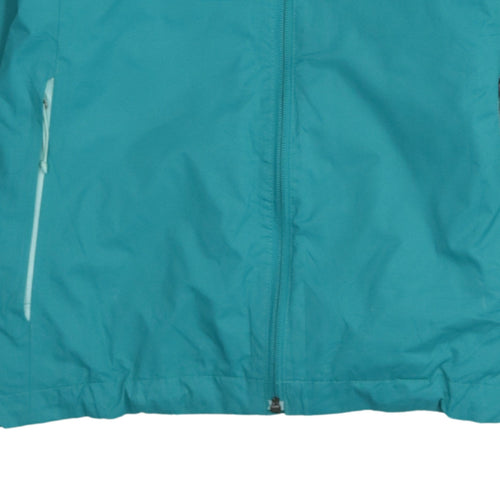 The North Face Women's Green Waterproof Hooded Rain Jacket M