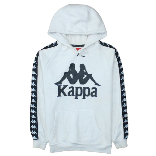 Kappa Men's White Small Pullover Hoodie with Logo