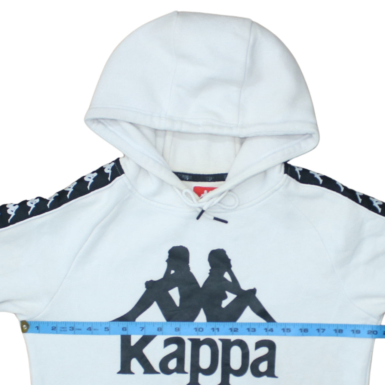 Kappa Men's White Small Pullover Hoodie with Logo