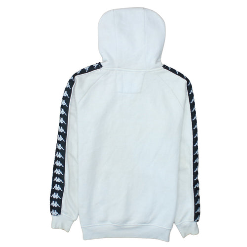 Kappa Men's White Small Pullover Hoodie with Logo