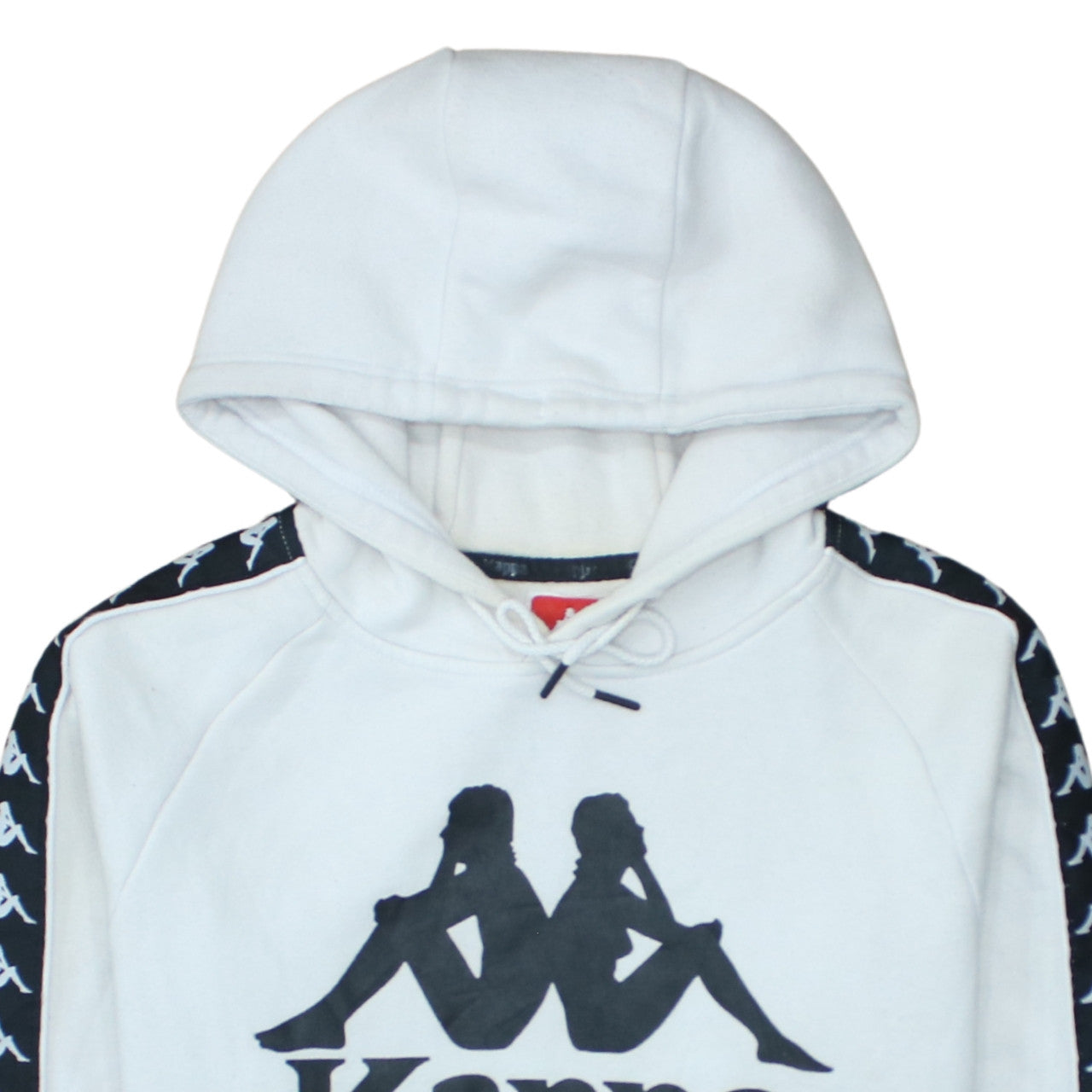 Kappa Men's White Small Pullover Hoodie with Logo