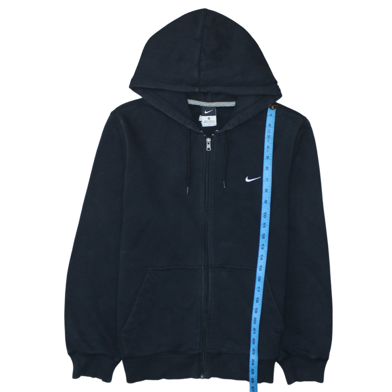 Nike Men's Black Medium Full Zip Hoodie Sweatshirt