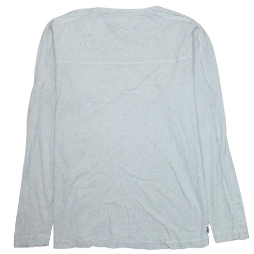 Tommy Hilfiger Denim Men's White Long Sleeve Crew Neck Casual Top Size S