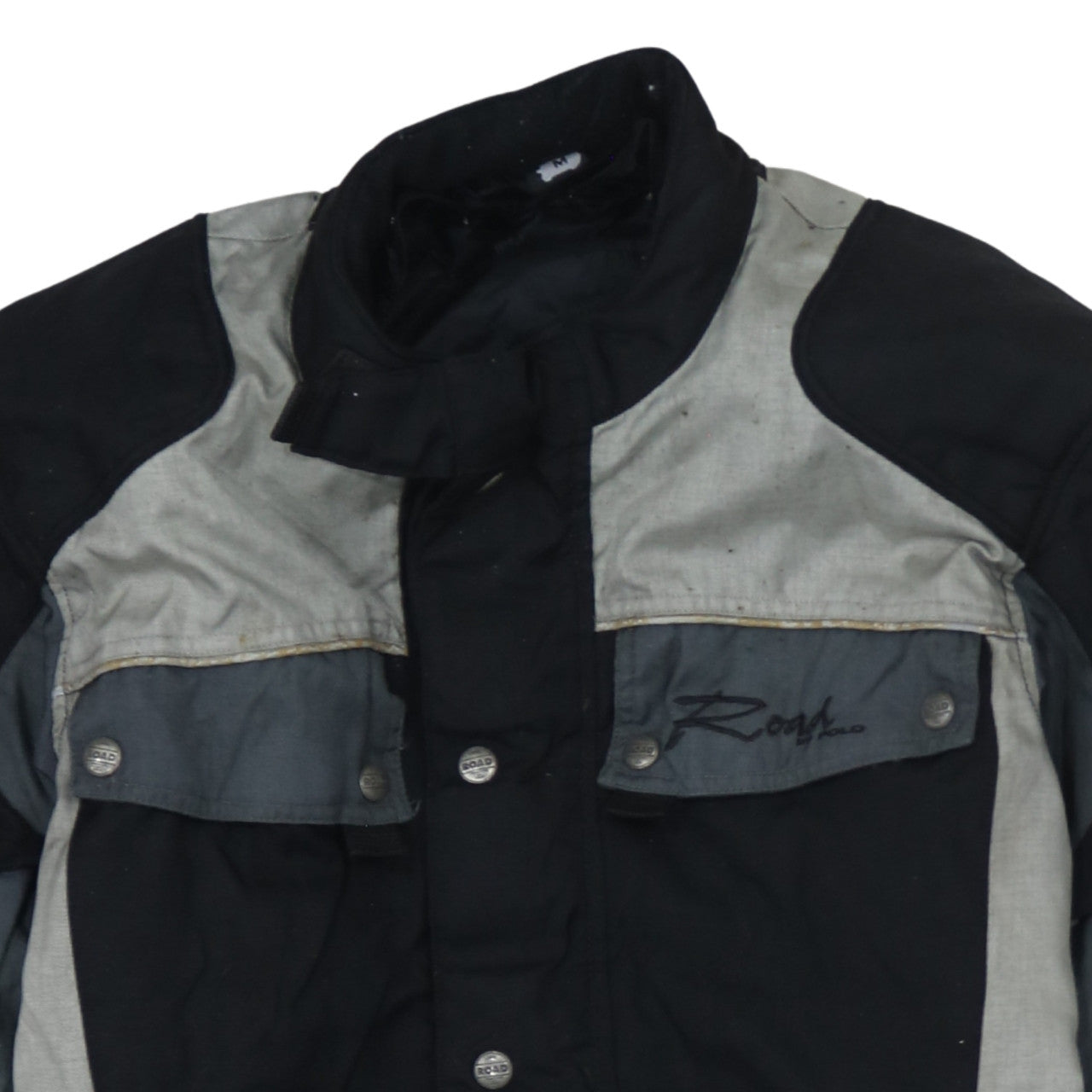 Polo Men's Black Motorcycle Jacket M Waterproof Belted Polyamide