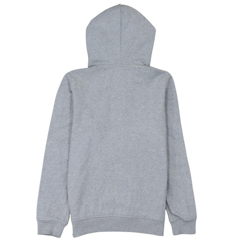 The North Face Girls Grey XL Pullover Hoodie with Pink Logo