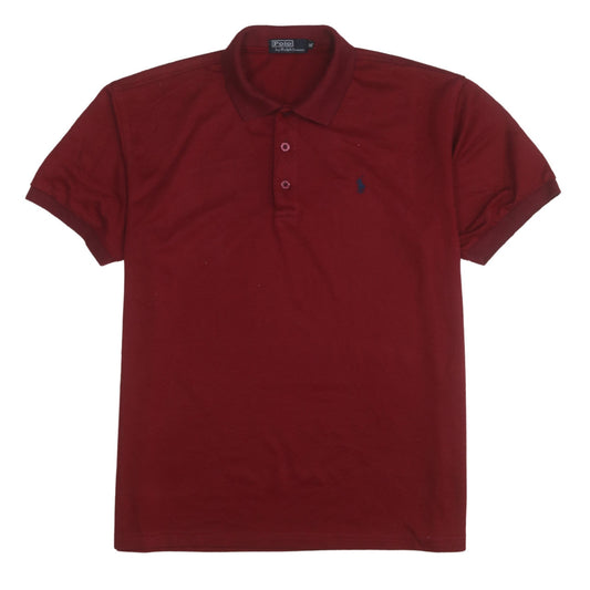 Ralph Lauren Men's Red Cotton Polo Shirt XL Classic Fit