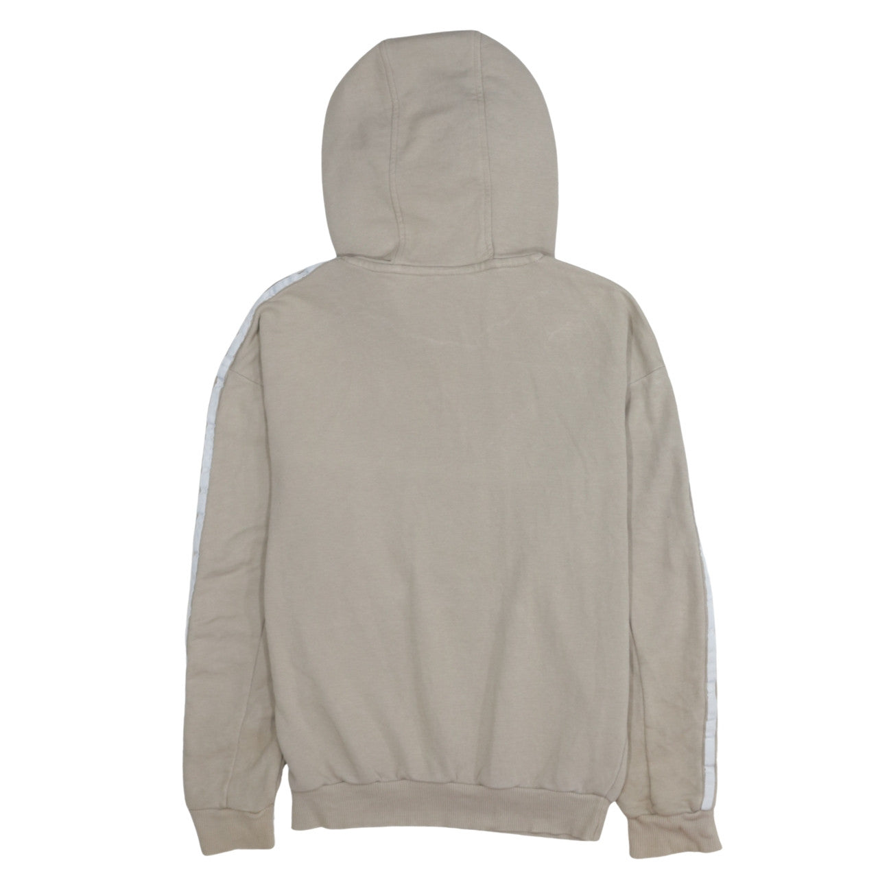 Adidas Women Beige Hooded Pullover Hoodie Size XS Classic Trefoil