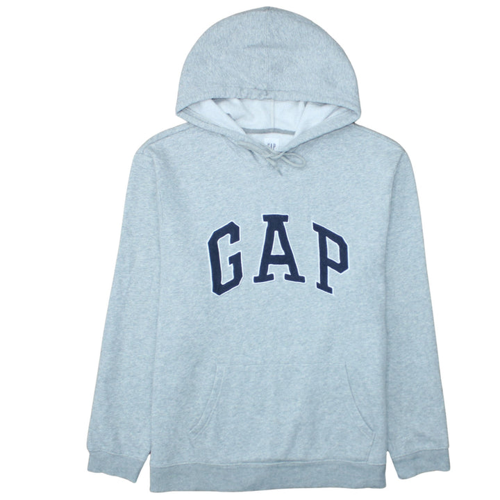 GAP Women Grey XL Pullover Hoodie with Logo and Pockets
