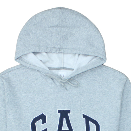 GAP Women Grey XL Pullover Hoodie with Logo and Pockets