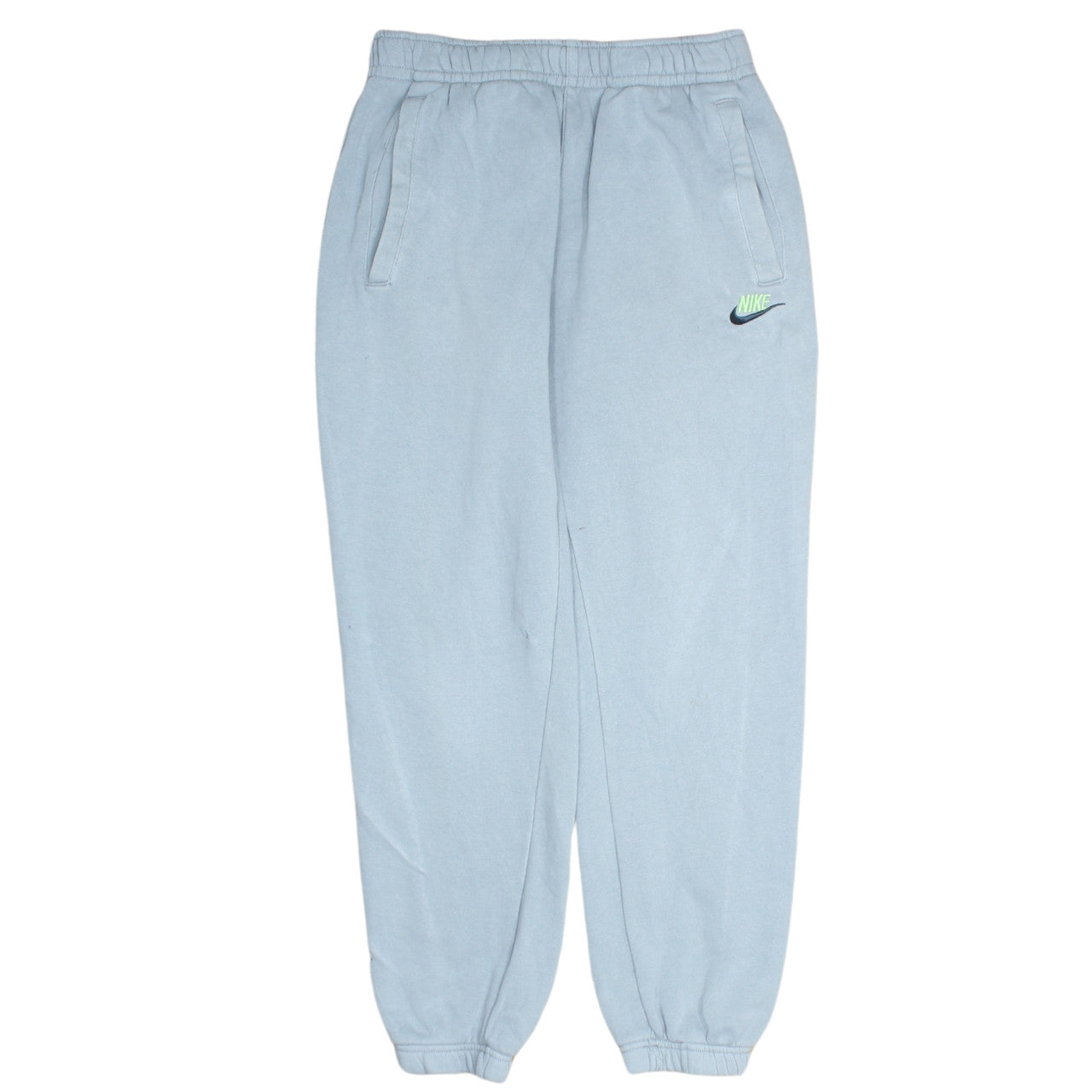 Nike Men’s Grey Fleece Jogger Sweatpants Size S Elastic Waist
