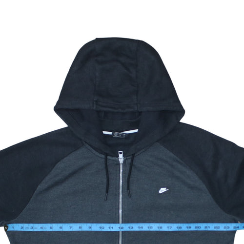 Nike Men's Black Full Zip Hoodie XL Sports Cotton Blend Sweatshirt