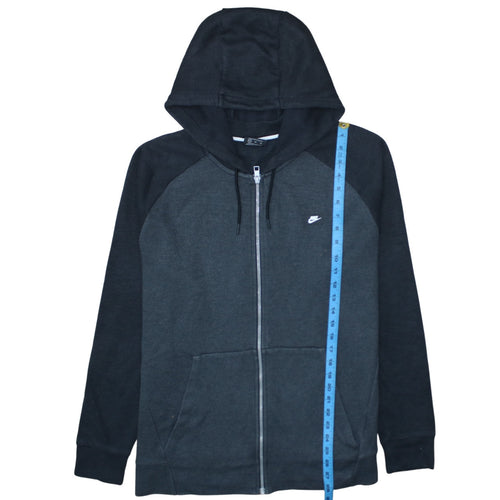 Nike Men's Black Full Zip Hoodie XL Sports Cotton Blend Sweatshirt