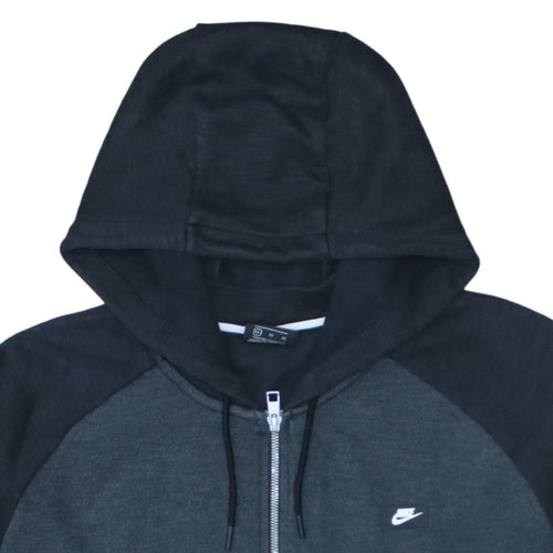 Nike Men's Black Full Zip Hoodie XL Sports Cotton Blend Sweatshirt