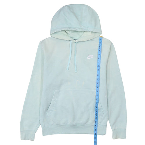 Nike Men's Blue Small Pullover Hoodie with Logo