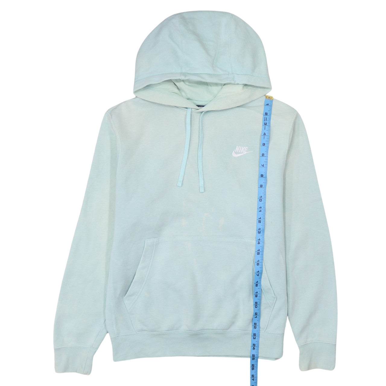 Nike Men's Blue Small Pullover Hoodie with Logo