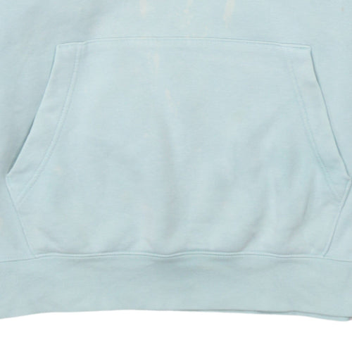 Nike Men's Blue Small Pullover Hoodie with Logo