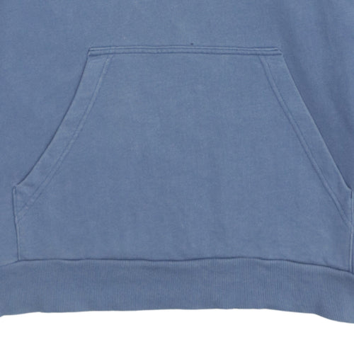 Adidas Men's Blue Pullover Hoodie Size M Sports Logo Fleece