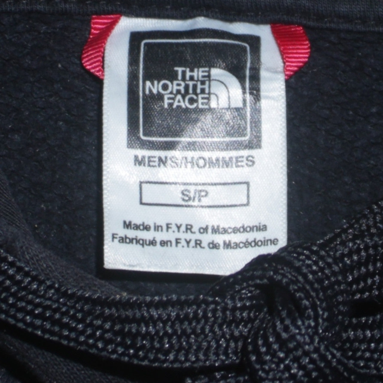 The North Face Men's Black Pullover Hoodie Size S Fleece Cotton