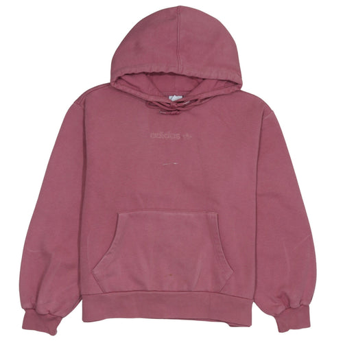 Adidas Women Pink Pullover Hoodie Size 10 Hooded Sweatshirt Casual