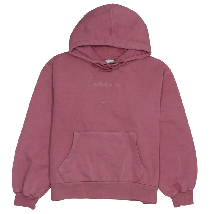 Adidas Women Pink Pullover Hoodie Size 10 Hooded Sweatshirt Casual