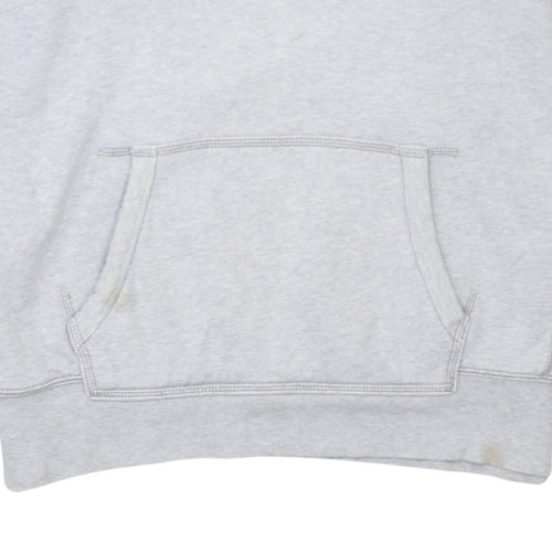 Levi's Men's Grey Hooded Pullover Sweatshirt Size L Logo Print