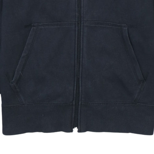 Nike Boys Black Full Zip Hoodie Sweatshirt L 12-13 Years Fleece Casual