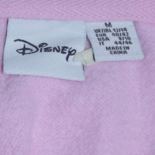 Disney Women Pink Minnie Mouse Sweatshirt Size M Crew Neck Pullover