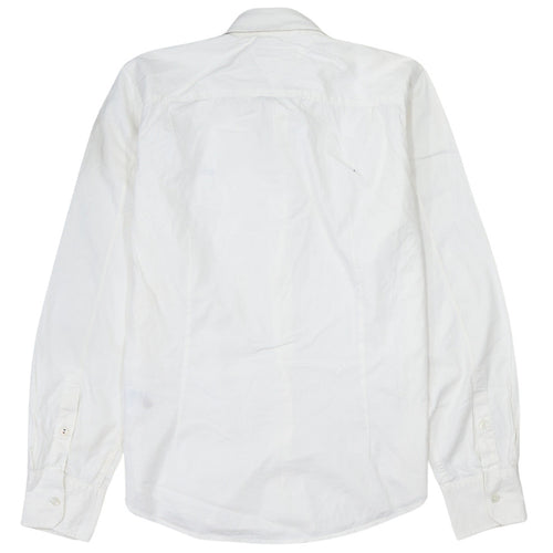 Hilfiger Denim Men's White Long Sleeve Button-Up Shirt Size S