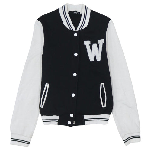 Tally Weijl Women's Black Varsity Jacket Size 6