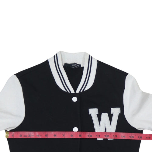 Tally Weijl Women's Black Varsity Jacket Size 6