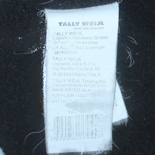 Tally Weijl Women's Black Varsity Jacket Size 6