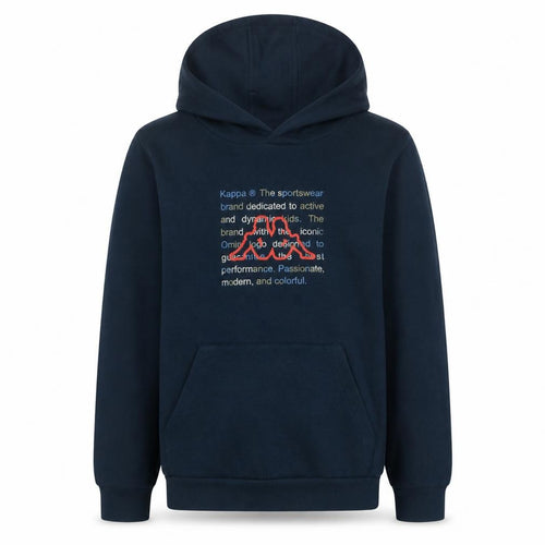 Kappa Boys Blue Pullover Hoodie 14 Years Graphic Logo Hooded Sweatshirt