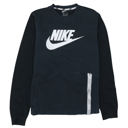 Nike Men's Blue Logo Pullover Sweatshirt M Regular Fit