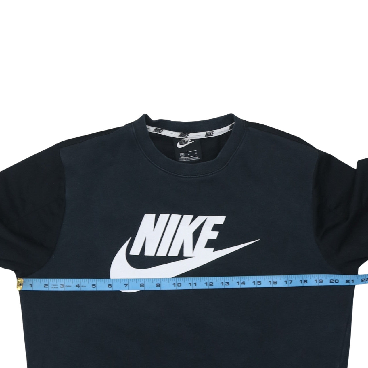 Nike Men's Blue Logo Pullover Sweatshirt M Regular Fit
