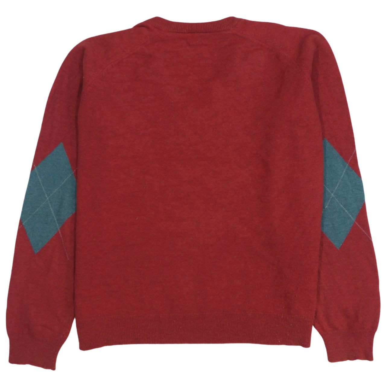 Lacoste Men's Red Wool Blend V-Neck Jumper XL Classic Knit
