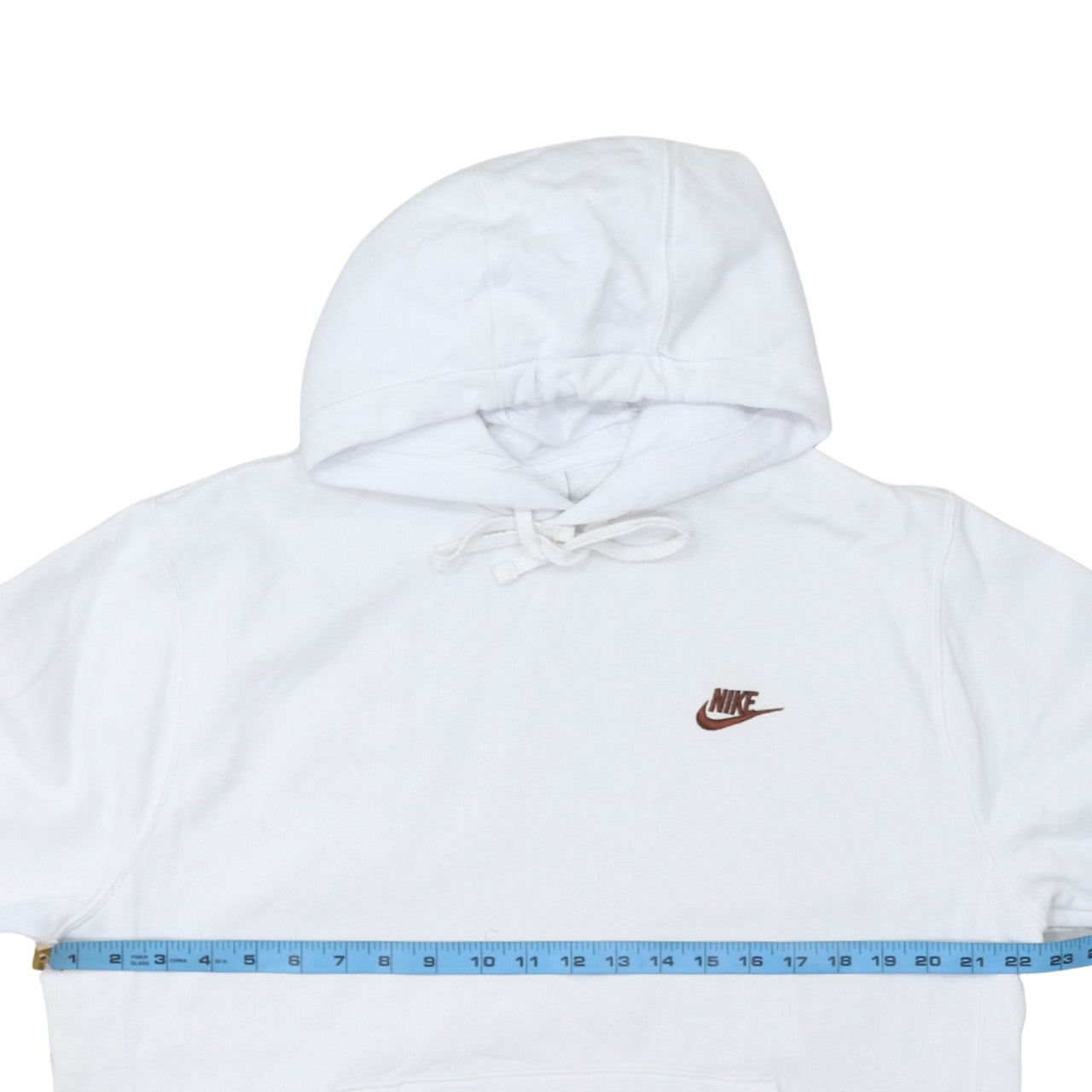 Nike Men's White Pullover Hoodie Medium Logo Sportswear