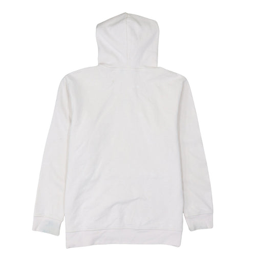 Adidas Men's White Pullover Hoodie L Logo Fleece Sweatshirt