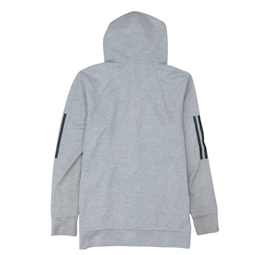 Adidas Men's Grey Full Zip Hoodie S Sportswear
