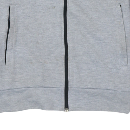 Adidas Men's Grey Full Zip Hoodie S Sportswear