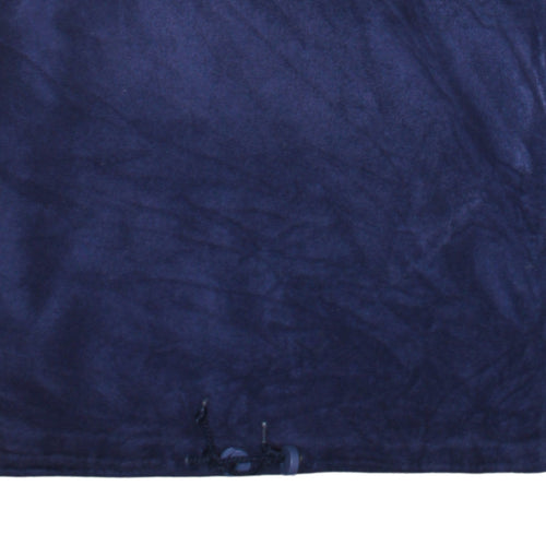 Adidas Men's Blue Fleece 1/4 Zip Track Jacket Size L