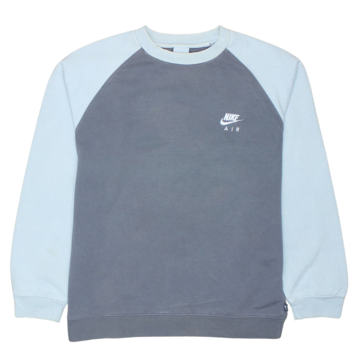 Nike Boys Blue Air Fleece Pullover Sweatshirt Size 13-14 Years