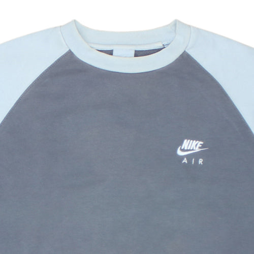 Nike Boys Blue Air Fleece Pullover Sweatshirt Size 13-14 Years