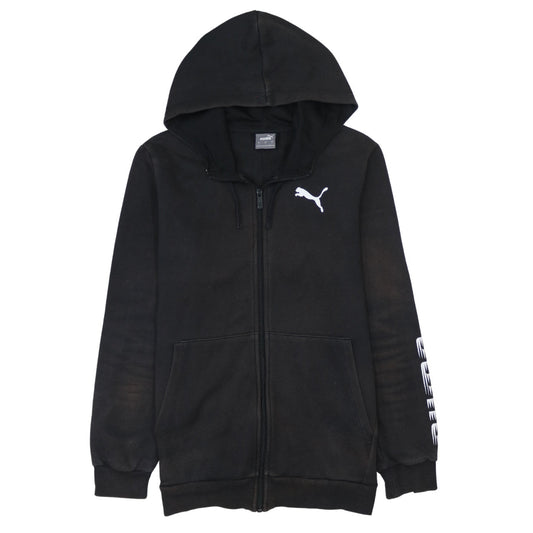 Puma Men's Black Full Zip Hoodie Size S Sportswear Fleece