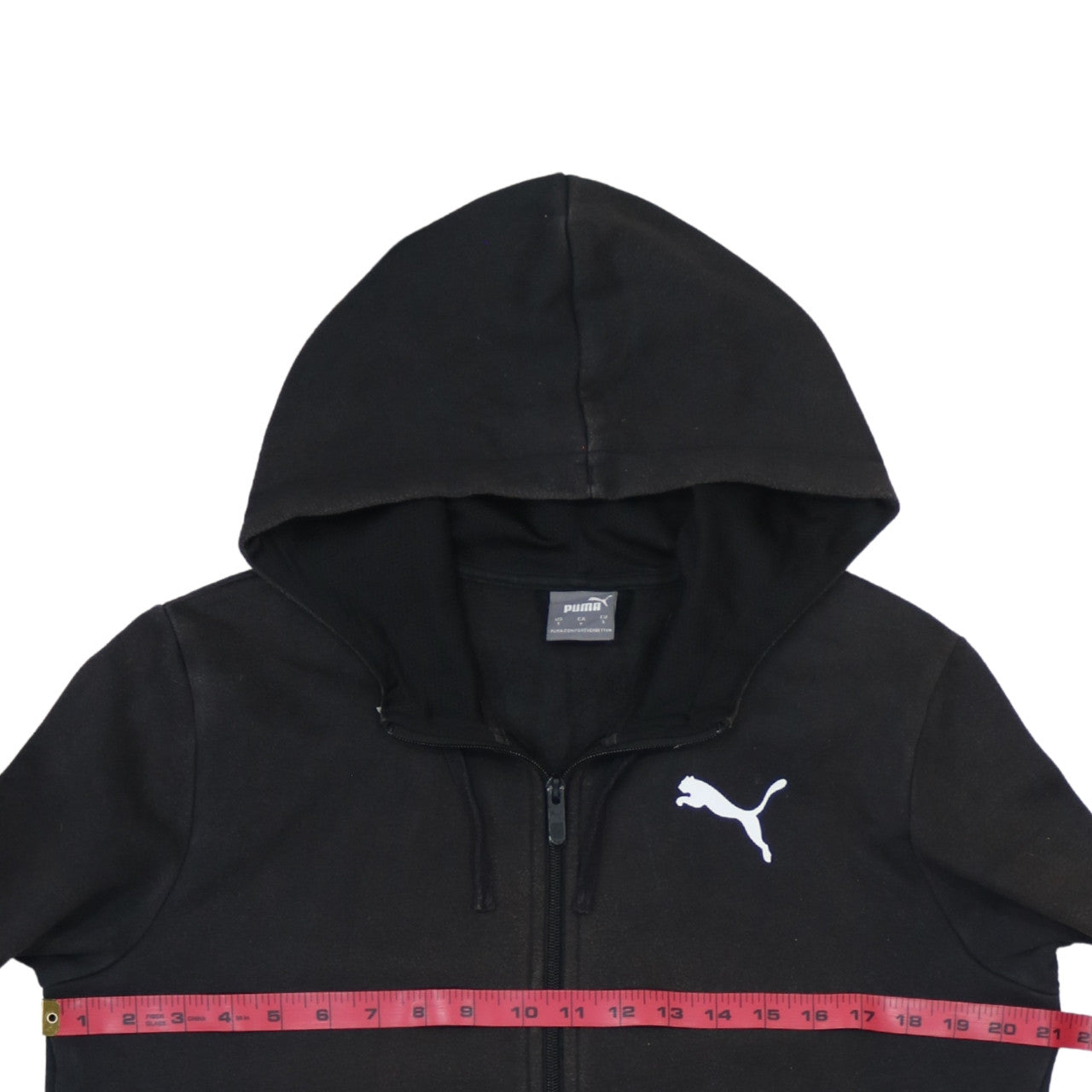 Puma Men's Black Full Zip Hoodie Size S Sportswear Fleece
