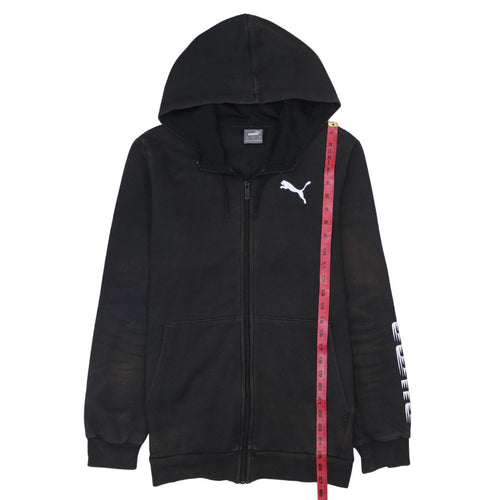 Puma Men's Black Full Zip Hoodie Size S Sportswear Fleece