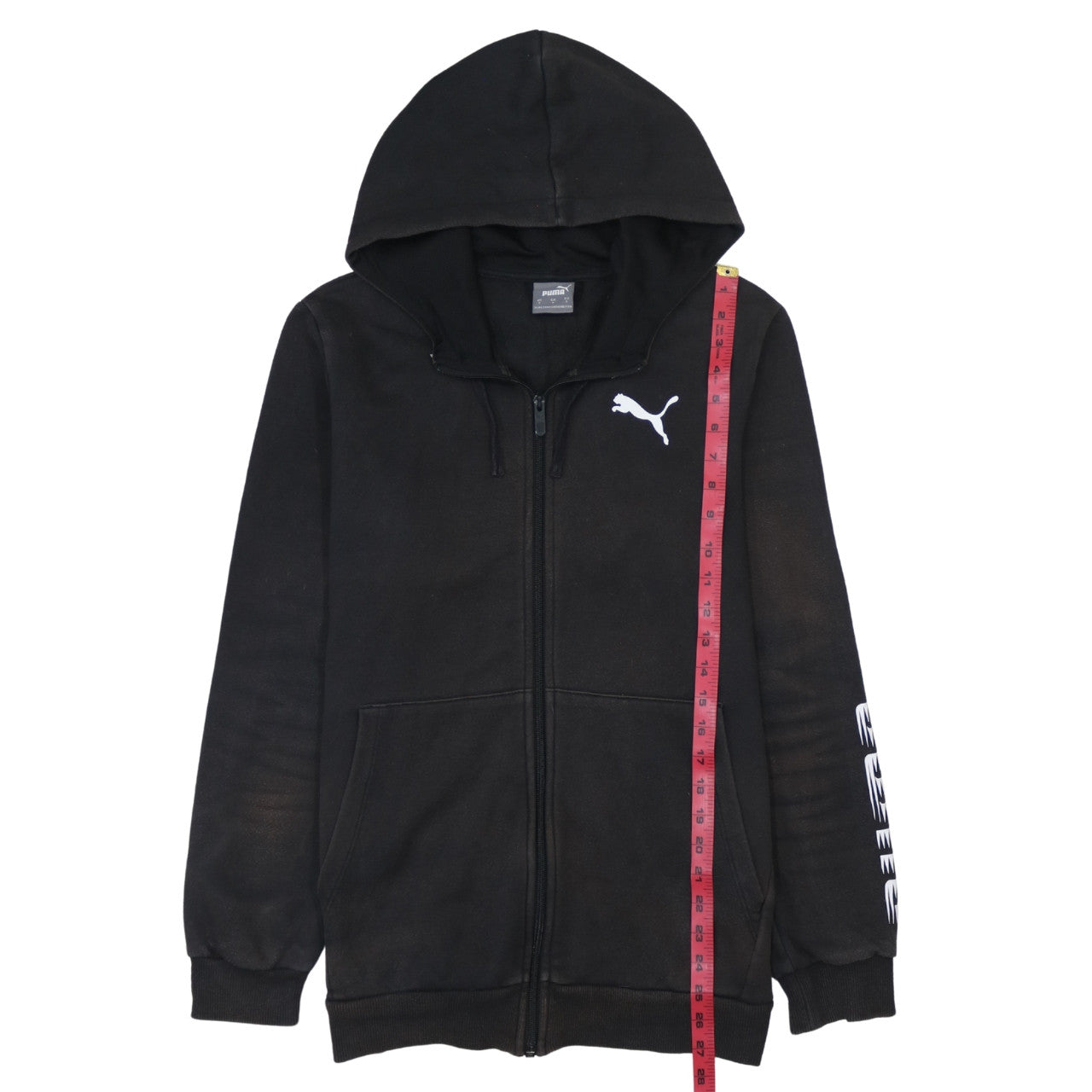 Puma Men's Black Full Zip Hoodie Size S Sportswear Fleece
