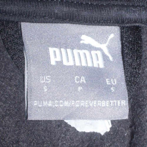 Puma Men's Black Full Zip Hoodie Size S Sportswear Fleece