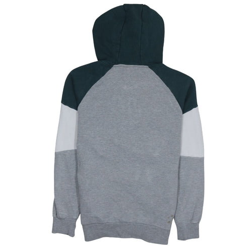 Ellesse Men's Grey Colour Block 1/2 Zip Hoodie Size S