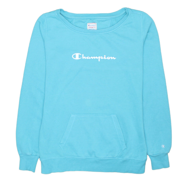 Champion Women’s Blue Pullover Sweatshirt Large Heritage Fit